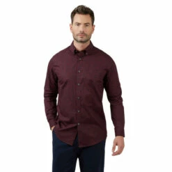 Racing Green Long Sleeve Leston Mono Floral Print Shirt For Male