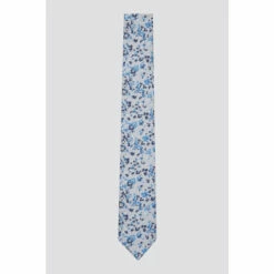 Racing Green Slim Ditsy Floral Tie For Male