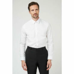 Racing Green Stretch Slim Fit Shirt For Male