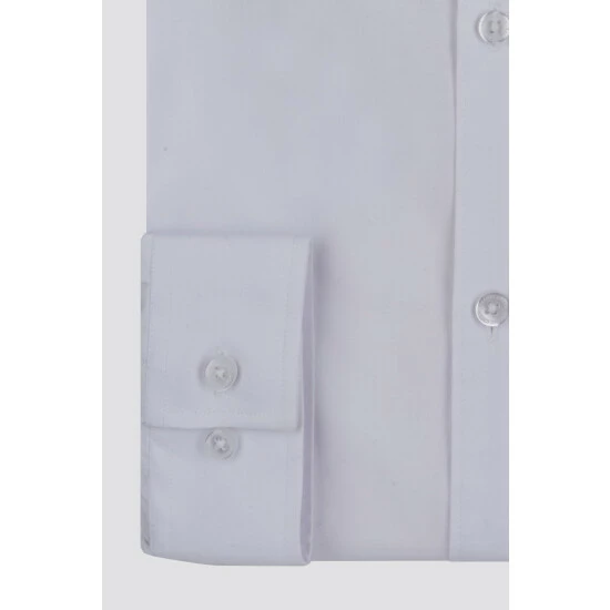 Racing Green Poplin Tailored Fit Shirt For Male 3 Racing Green Poplin Tailored Fit Shirt For Male - Image 3