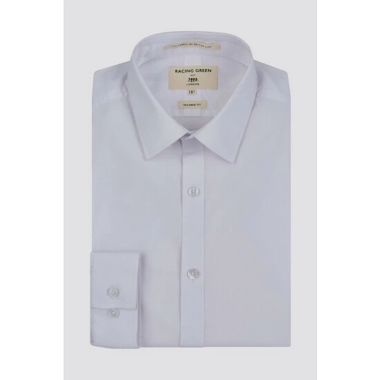 Racing Green Poplin Tailored Fit Shirt For Male 5 Racing Green Poplin Tailored Fit Shirt For Male - Image 5