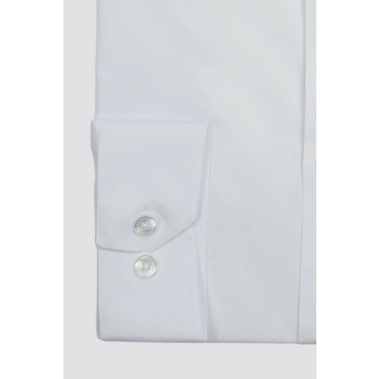 Racing Green Poplin Slim Fit Shirt For Male 3 Racing Green Poplin Slim Fit Shirt For Male - Image 3