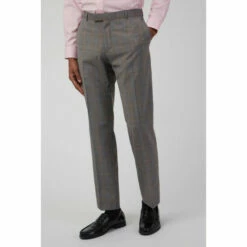 Racing Green Check Tailored Trousers For Male