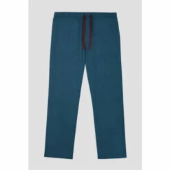 Racing Green Cotton Check Poplin Lounge Pant For Male