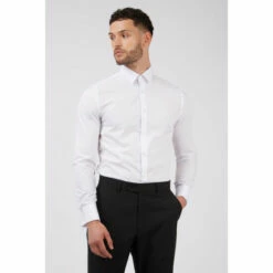 Racing Green Poplin Slim Fit Shirt For Male